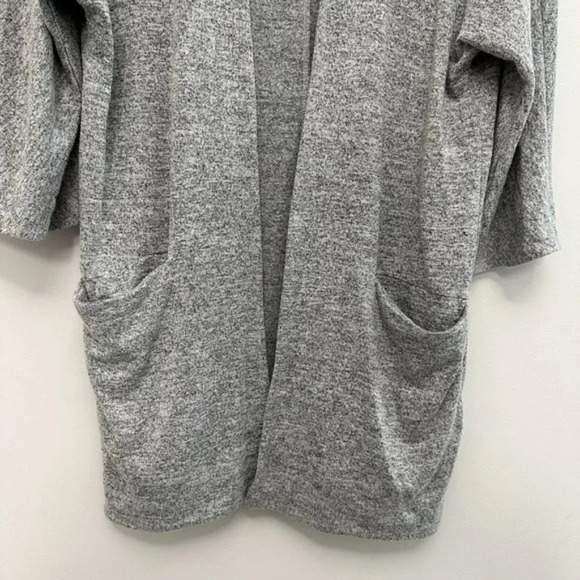 Wilfred Free Zlata Sweater Open-Front Cardigan with Pockets Grey Women's XXS - Picture 5 of 13